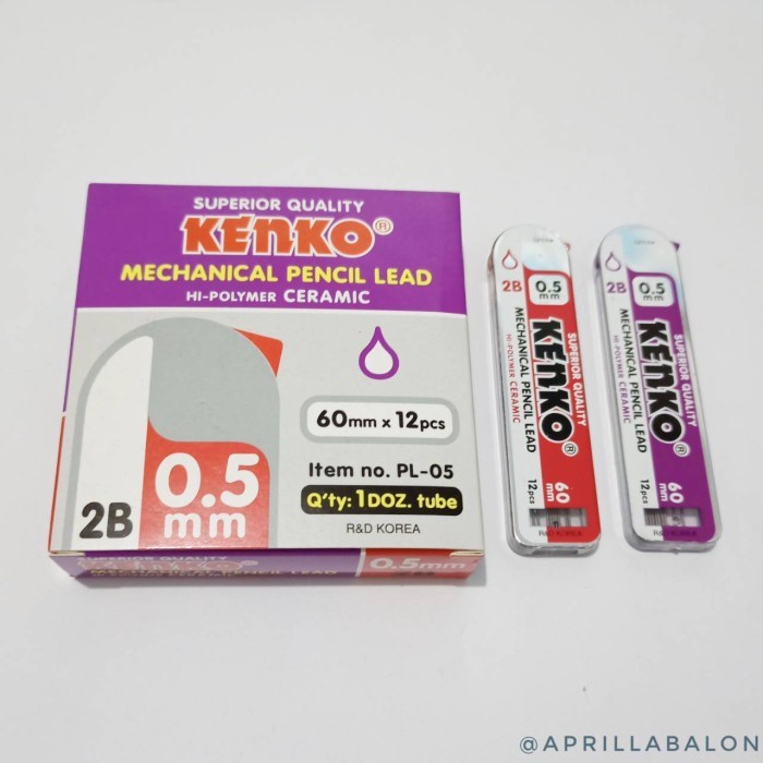 

Isi Pensil Mekanik Kenko PL-05 2B 0.5mm
