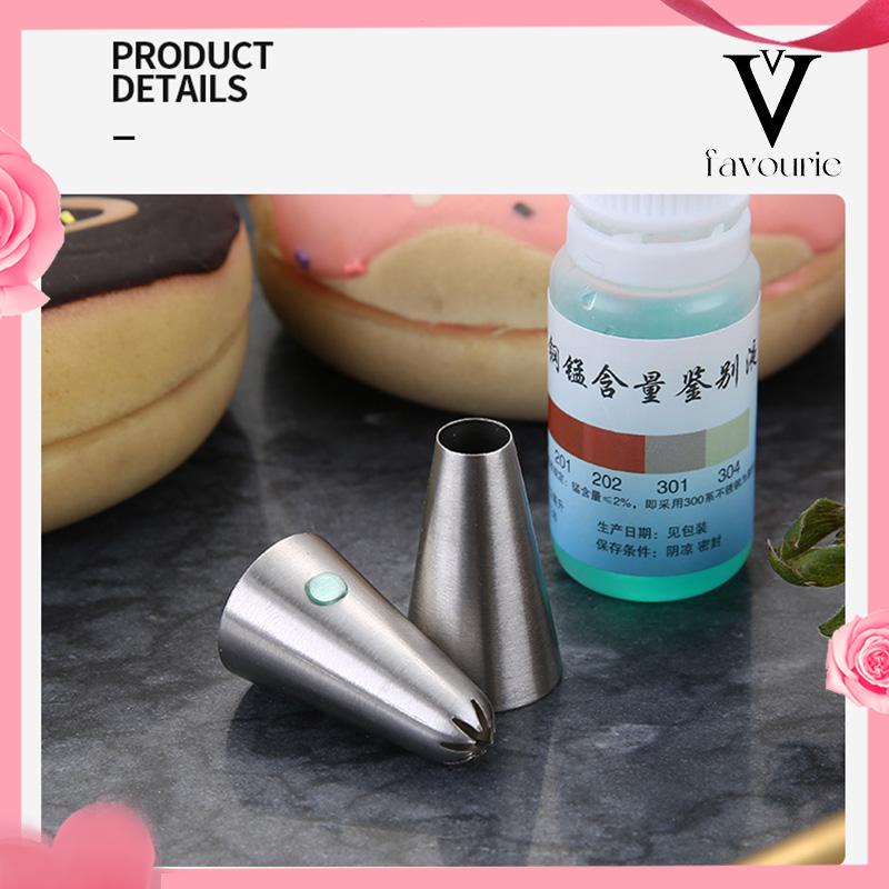 CODCupcake Nozzles Stainless steel piping nozzle Stainless steel piping nozzle Spuit Baking Cake Decorator-FA