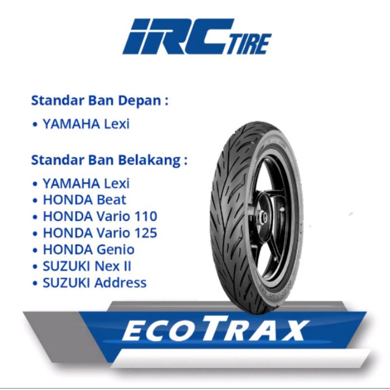 READY STOK - BAN IRC TUBLES 90/90-14 TUBELESS - DOT 2022 - MOTIF RANDOM