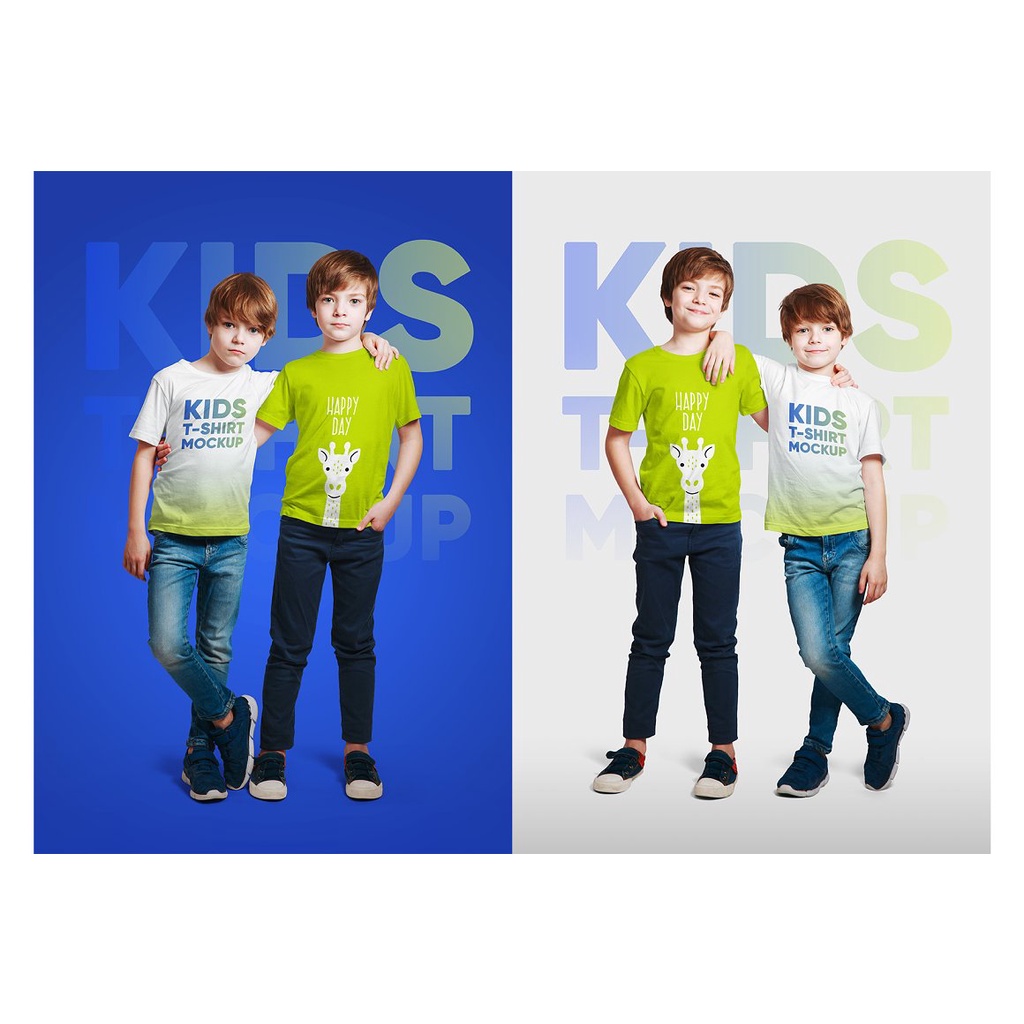 Kids Boy T-Shirt Mockups Vol3