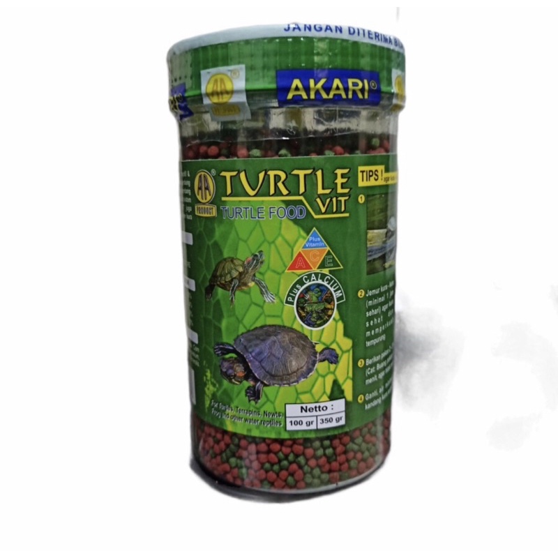 MAKANAN KURA KURA MIX AKARI TURTLE VIT 300GR PELET 2MM