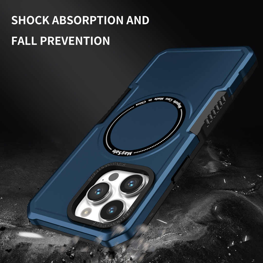 New !! Premium Dark Blue 360 ° drop proof Magnet shell for the new iPhone 14 13 12 11 Pro Max model, higher than the lens protective film 11 Pro Max advanced fashion matte shell