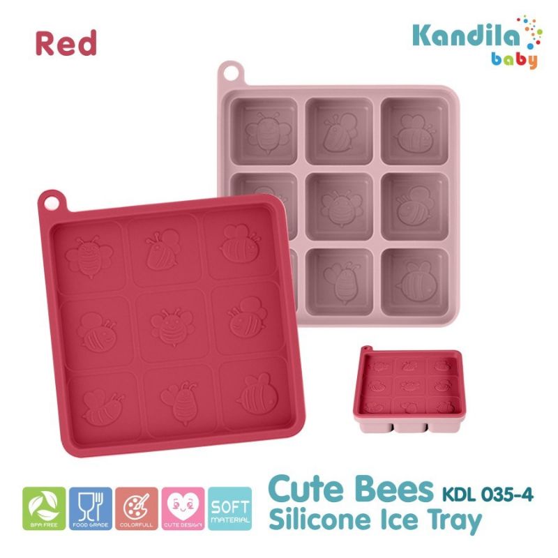 Kandila Baby KDL035-4 Cute Bees Silicone Icetray