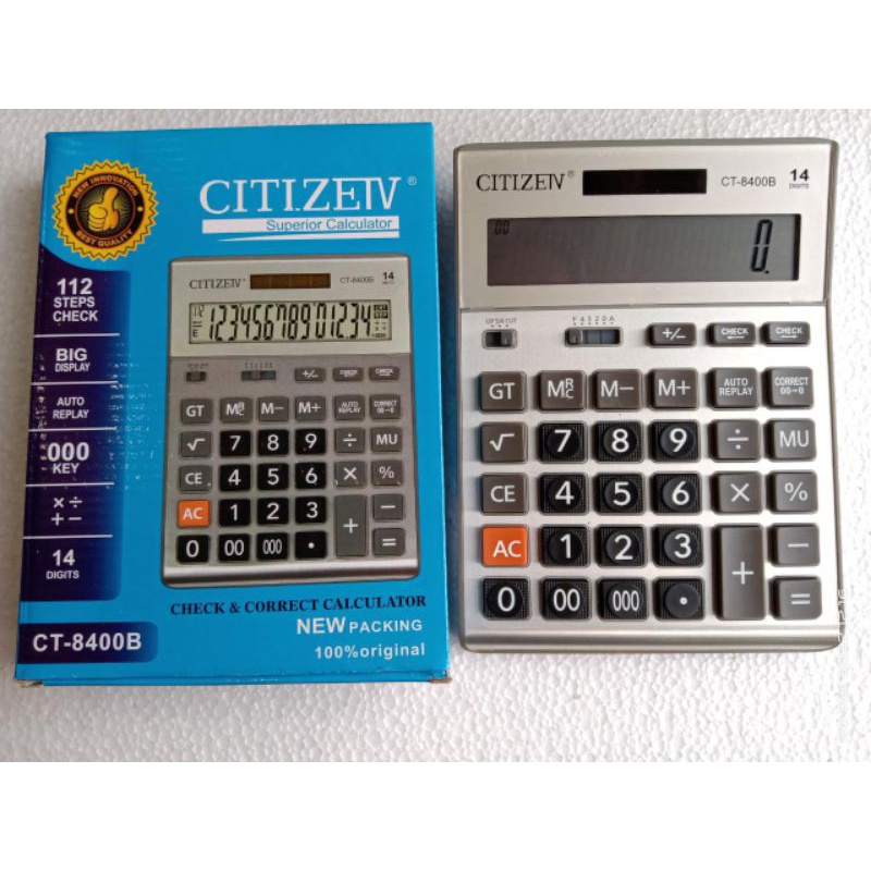 

KALKULATOR CITIZEN CT 8400B, 14 DIGIT