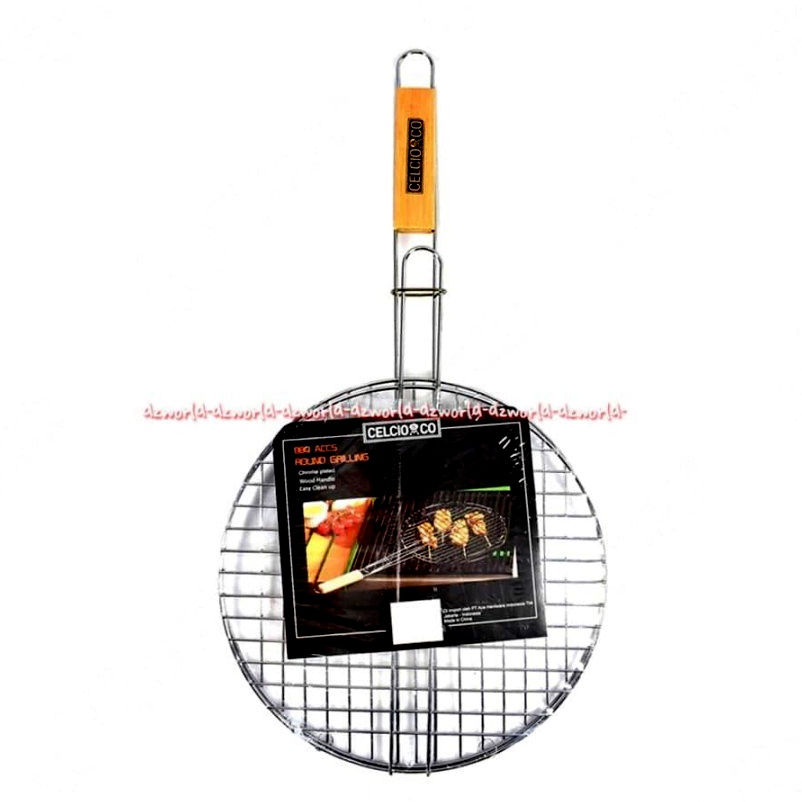 Celcio &amp; Co Round Grilling Bbq Accesories Alat Panggang Bulat Grill Round  58cm Cocok Untuk Ikan Ayam Seafood Celcio Co Celcioco Barbeque Panggang Kawat