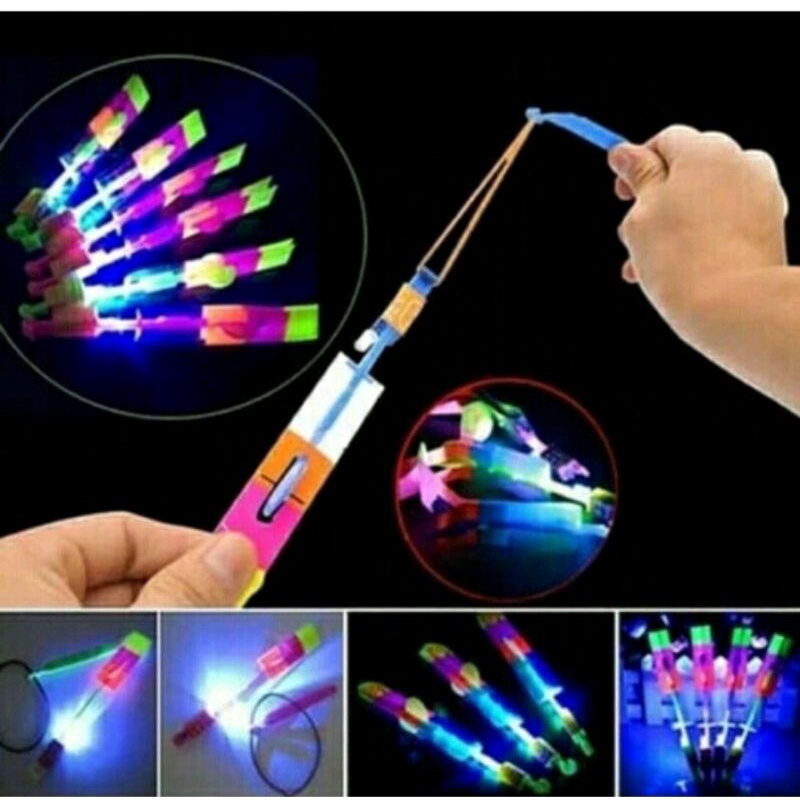 Mainan slepetan LED bisa terbang