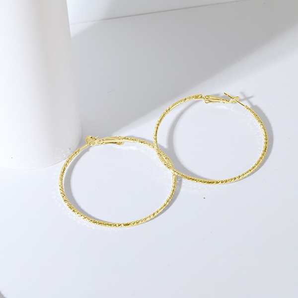 anting fashion bulat big circle simple earrings jan311 (2E2)