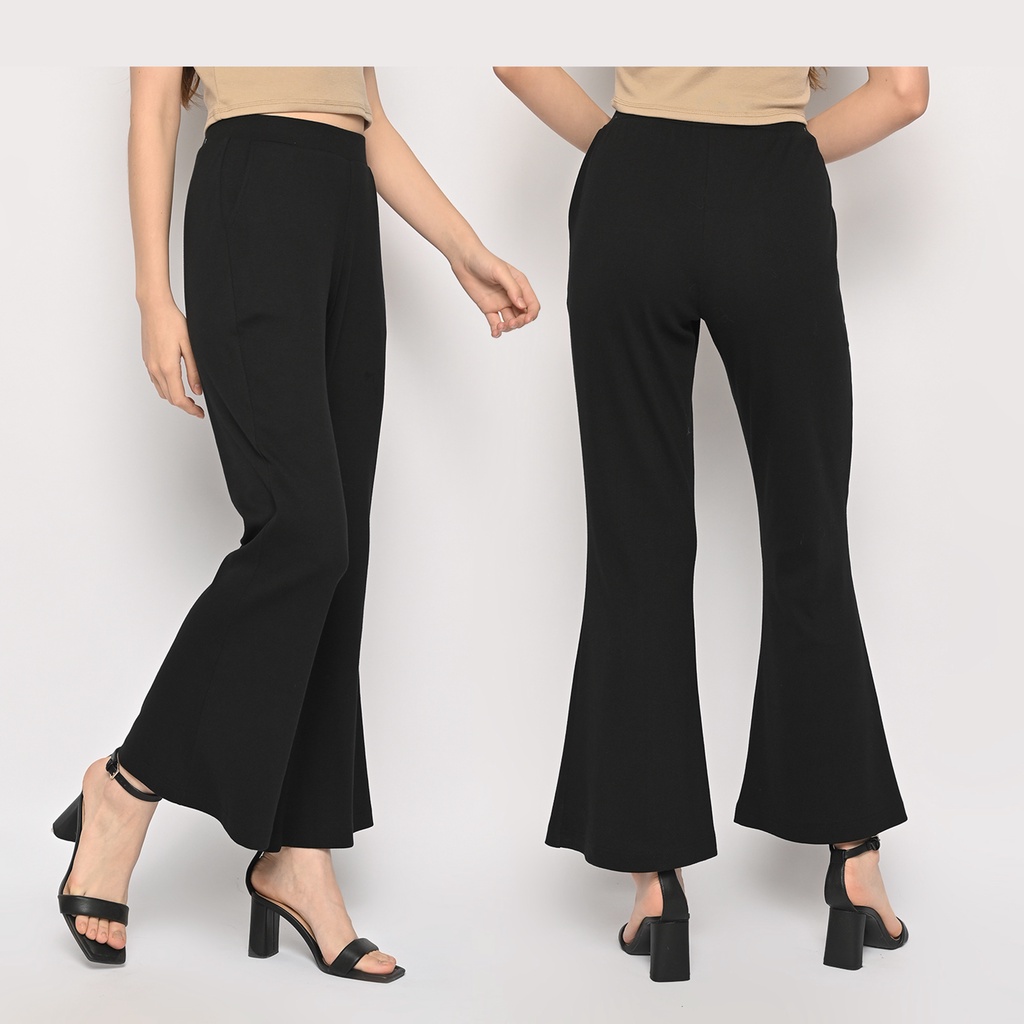 Ribbed Flare Pants (Celana Cutbray Ibu Hamil)