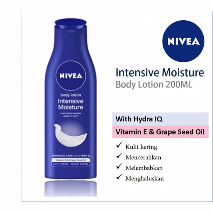 NIVEA BODY INTENSIVE LOTION 200ML - PERAWATAN TUBUH UNTUK KULIT KERING