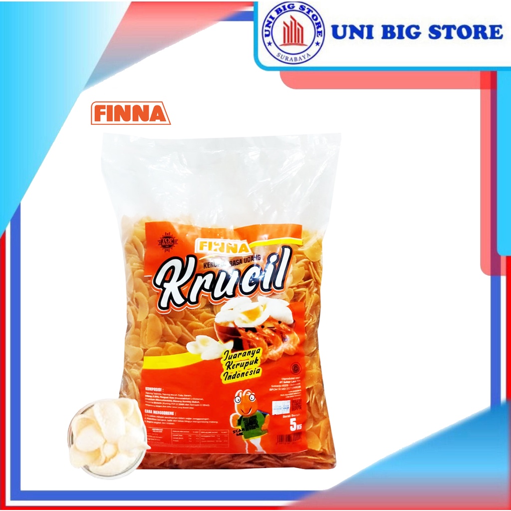Finna Krupuk Krucil Kerupuk Udang 5 kg