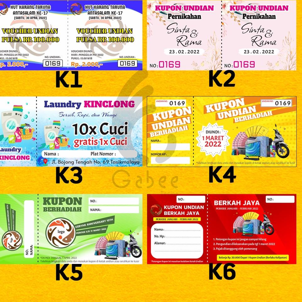

(F-ZI)♛» KUPON / KUPON UNDIAN / KARCIS / KARCIS PARKIR / KUPON JALAN SEHAT / KUPON GOWES / TIKET MASUK / VOUCHER SOBEK super keren