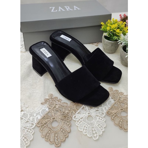 sandal heels wanita seude 5cm