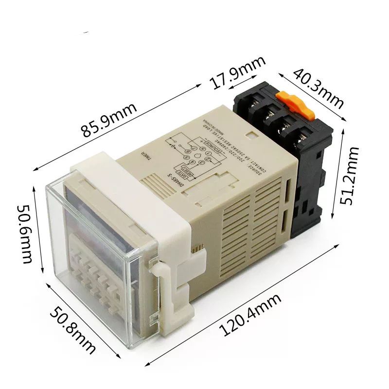 digital timer delay relay  dh48s-s AC 220V untuk mesin tetas dll