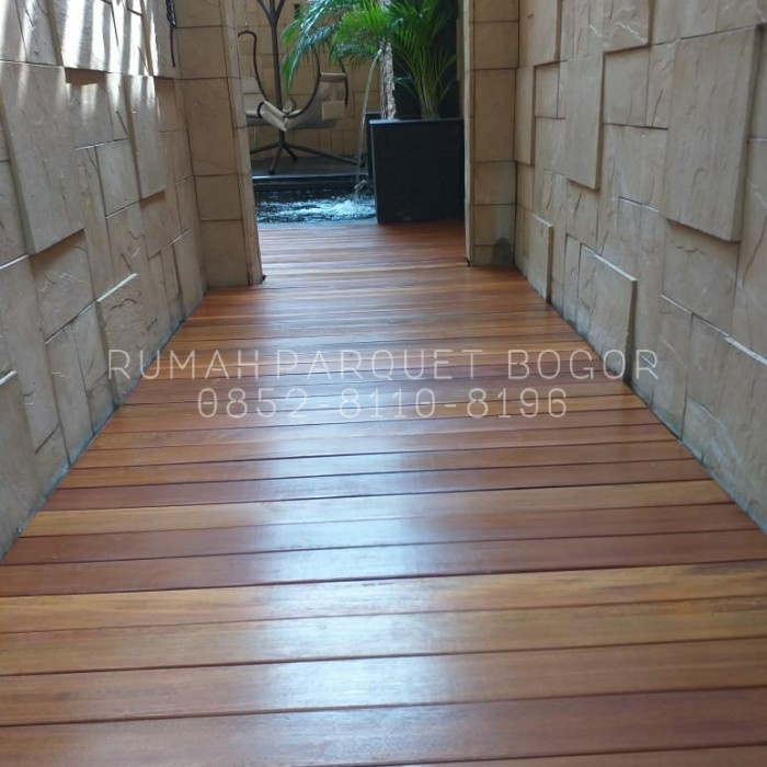 Tag Papan Kayu Ulin Asli Kalimantan - Lantai Decking - Pagar