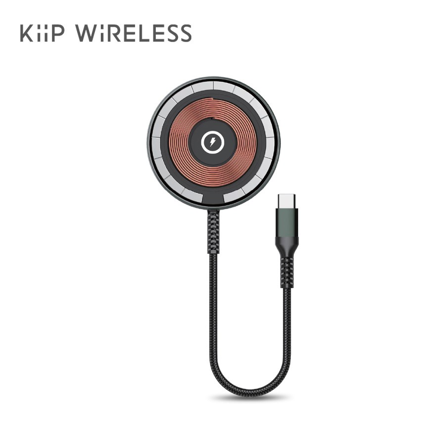 KIIP M4 Wireless Magnetic Charger Pad Fast Charging - Universal - Tempered Glass + Aluminium Alloy