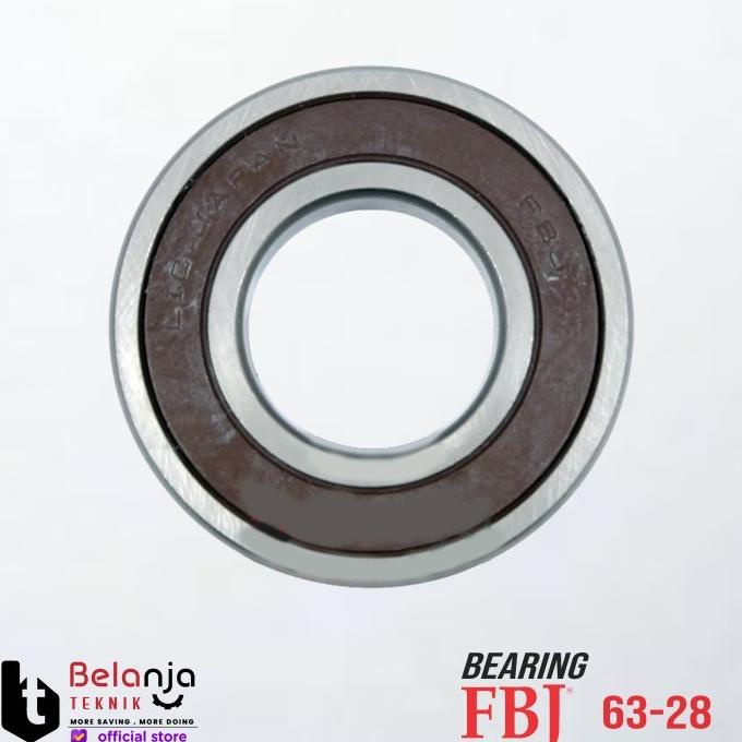 FBJ Bearing 63-28 Laher Ball Bearing Roda Bearing 63 28 belanjate77 Berkualitas