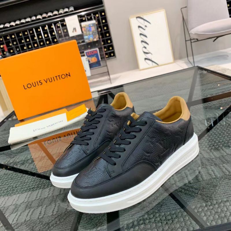 sepatu lv sneaker pria men shoes hitam sepatu cowok mirror branded p1shoes