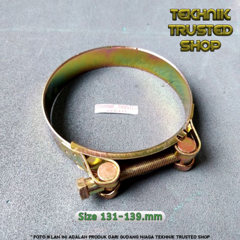 Clamp superior besi 5.1/4" ( 131-139mm ) High pressure klem selang pipa dll