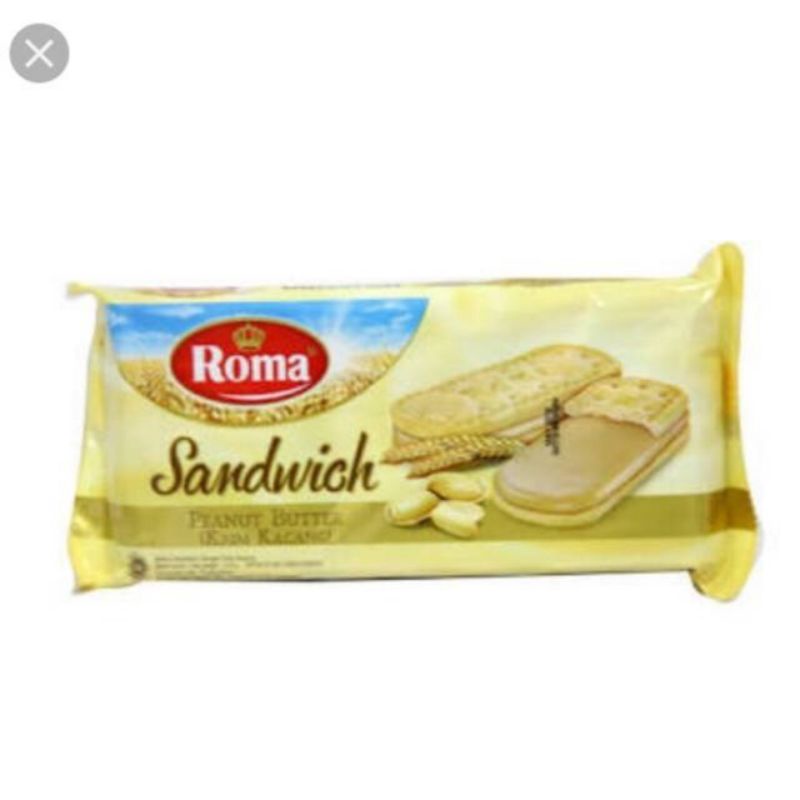 

Roma sandwich kacang 216gr