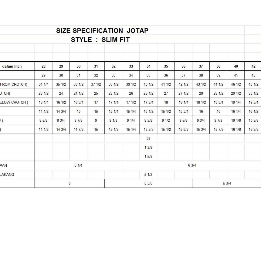 11.11✔️JOTAP Celana Panjang Pria Polyviscose warna charcoal|SQ7