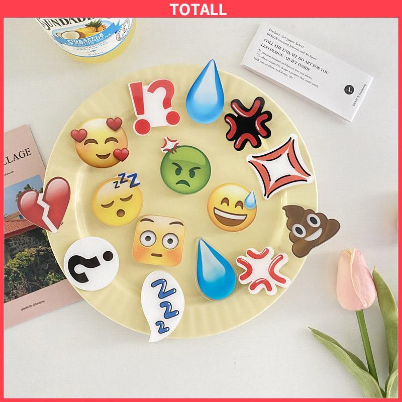 COD klip samping akrilik emoji emoji Korean fashion accessories-Totall