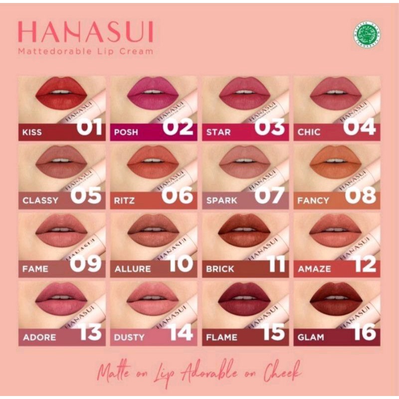 Hanasui Mattedorable Lip Cream.