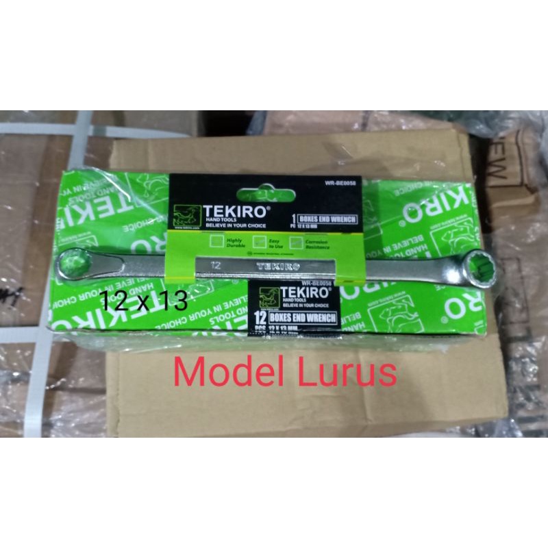 Kunci Ring 12 x 13 Tekiro Model Lurus