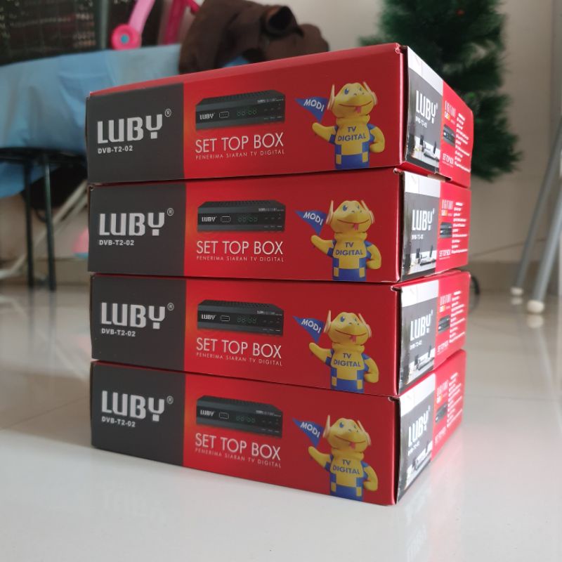ID SET TOP BOX STB LUBY DVB T2 SINYAL DIGITAL ANTENA RECEIVER TV DIGITAL MURAH GROSIR