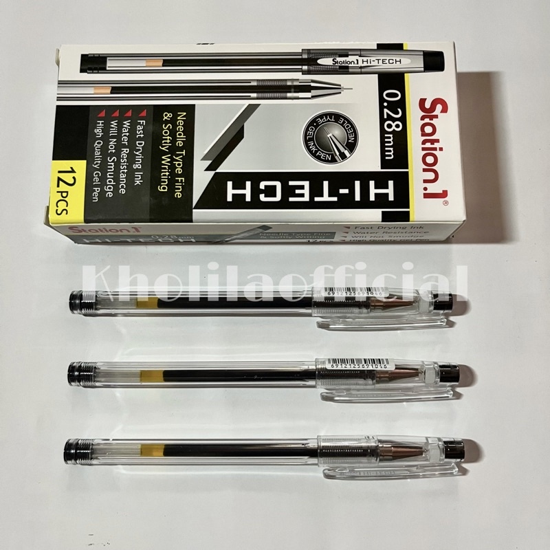 

PULPEN GEL HI-TECH STATION. 1 ISI 12 PCS