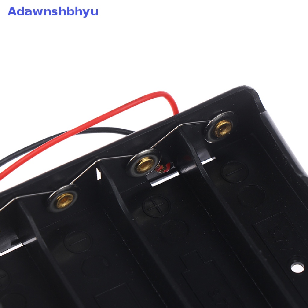 Adhyu 1PC Tempat Penutup Case Penyimpanan Bahan Plastik Li-ion Untuk2Per3 /4x3.7V 18650 DIY ID