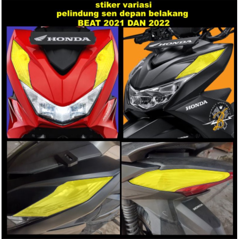 stiker skotlet transfaran variasi pelindung mika sen depan belakang motor beat 2021 sampe 2022