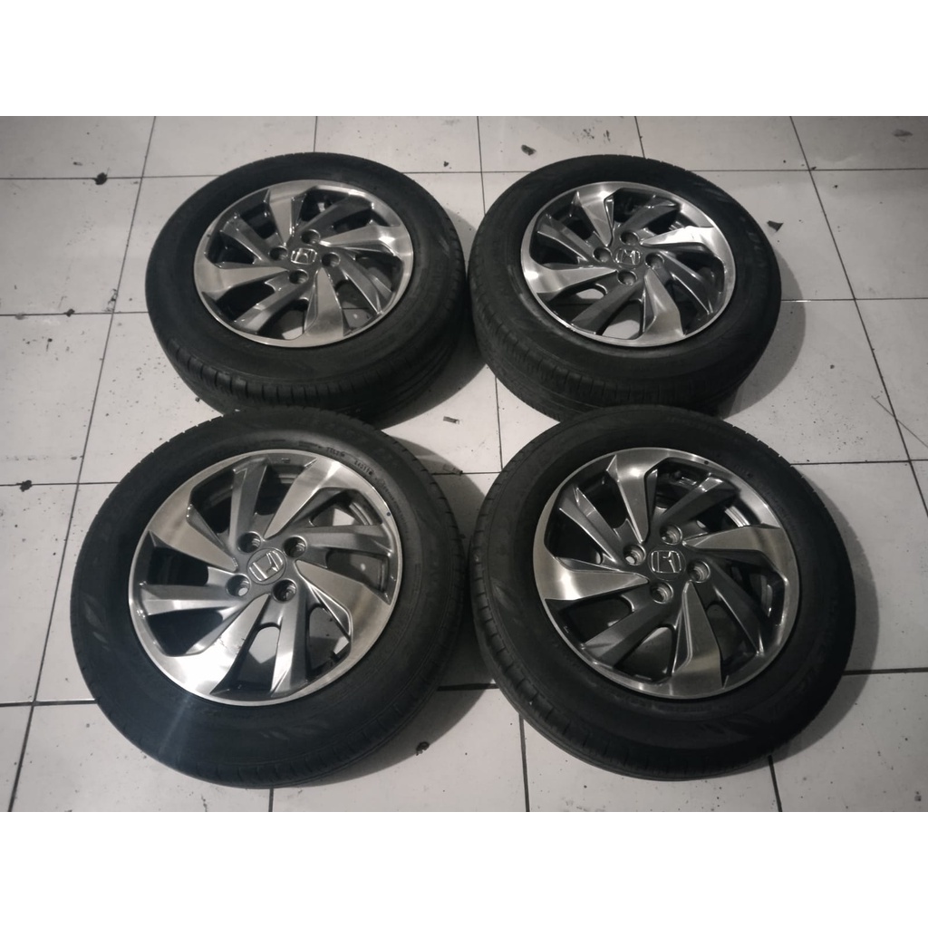 Velg Second Ori New Mobilio Ring 15 hole Pcd Baut 4x100 + Ban 185 65 R15 two tone
