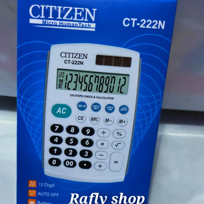 

GRATIS ONGKIR kalkulator citizen CT 222N 12 digit