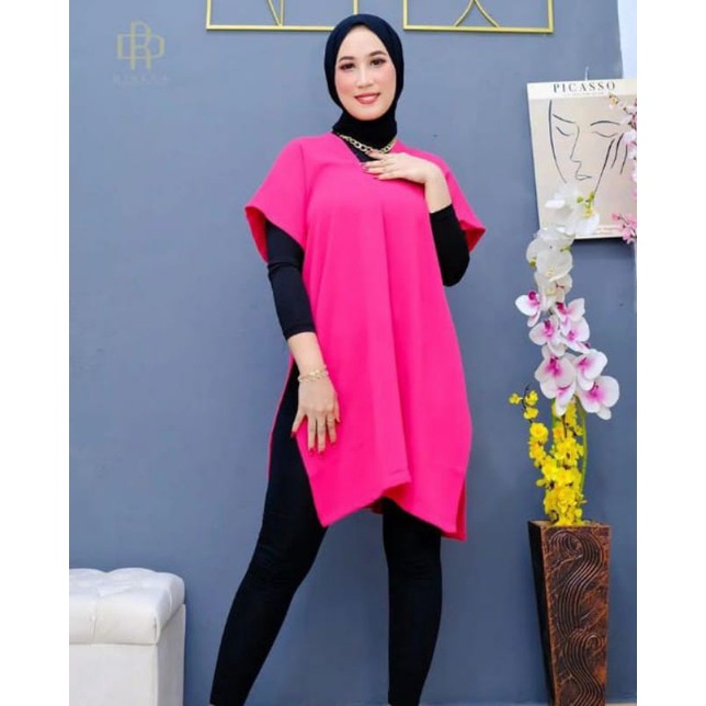 Nagita LONG SQUARE | ATASAN NAGITA TUNIK WANITA CRINGKEL PREMIUM //Fit To All size