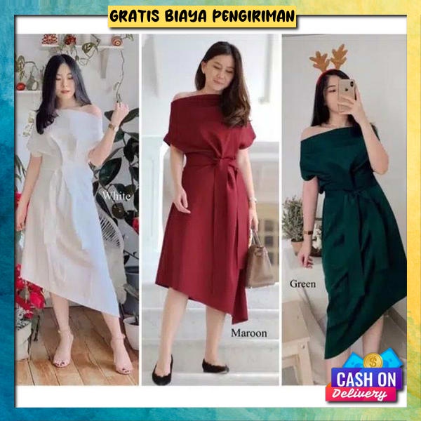Mini Dreas Korea Ulangtahun Cwe Gaun Natal Premium Dtess Cewek Dewasa Terbaru Bsju Party Murah Gaun 