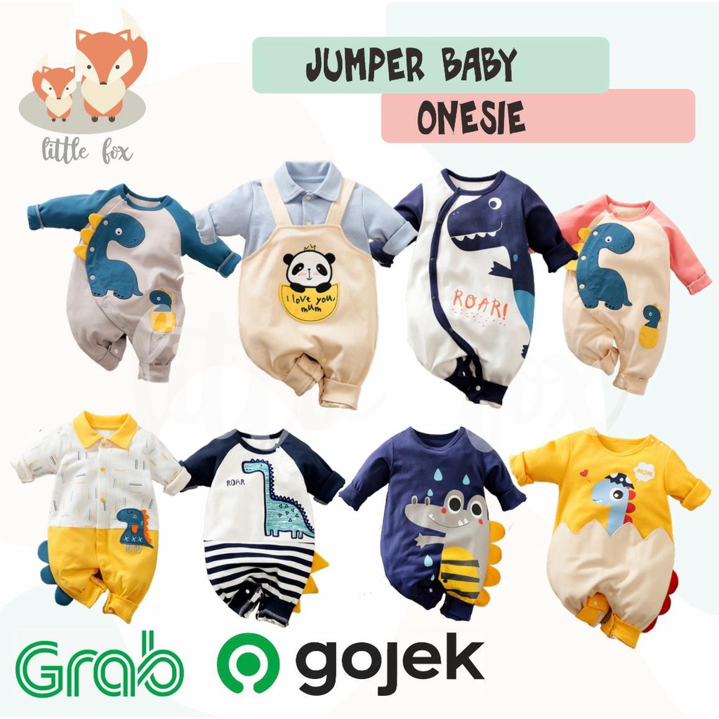 JUMPER PREMIUM BABY KATUN / BAJU BAYI LUCU KARAKTER ONESIES NYAMAN
