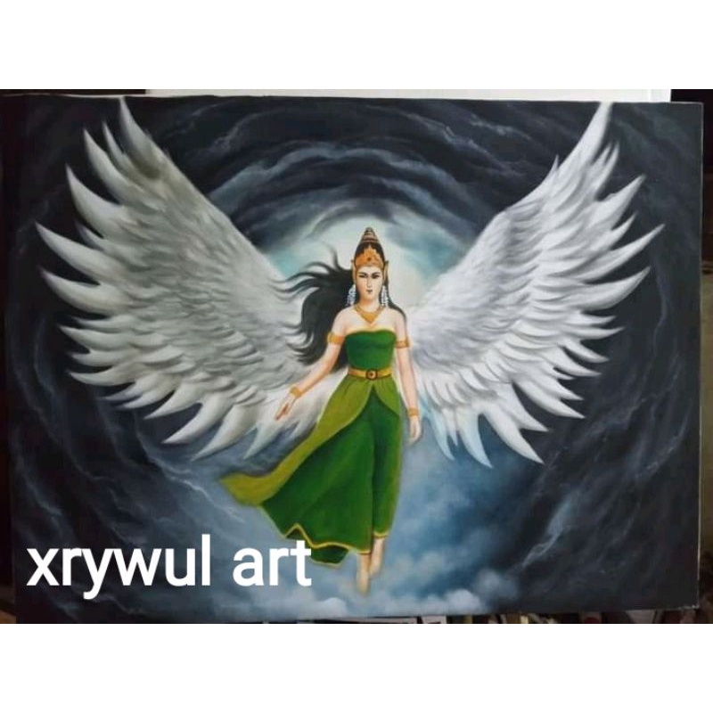 lukisan ratu pantai selatan/lukisan kanvas