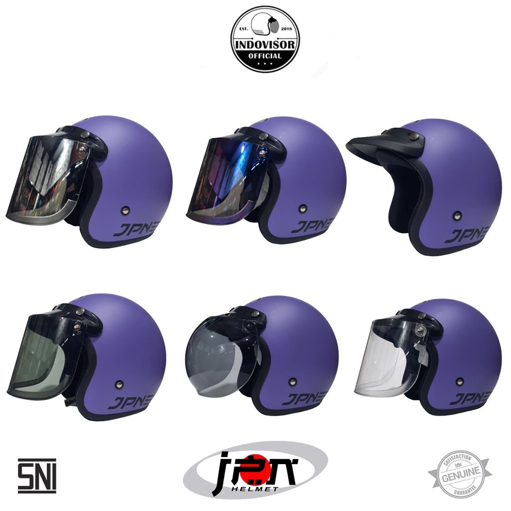 Helm JPN Warna Ungu Doff