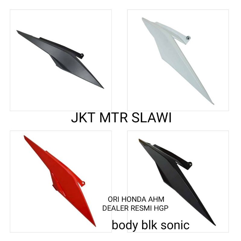 83610-K56-N00(kanan) ; 83620-K56-N00(kiri) cover body sonic kanan warna hitam  asli honda