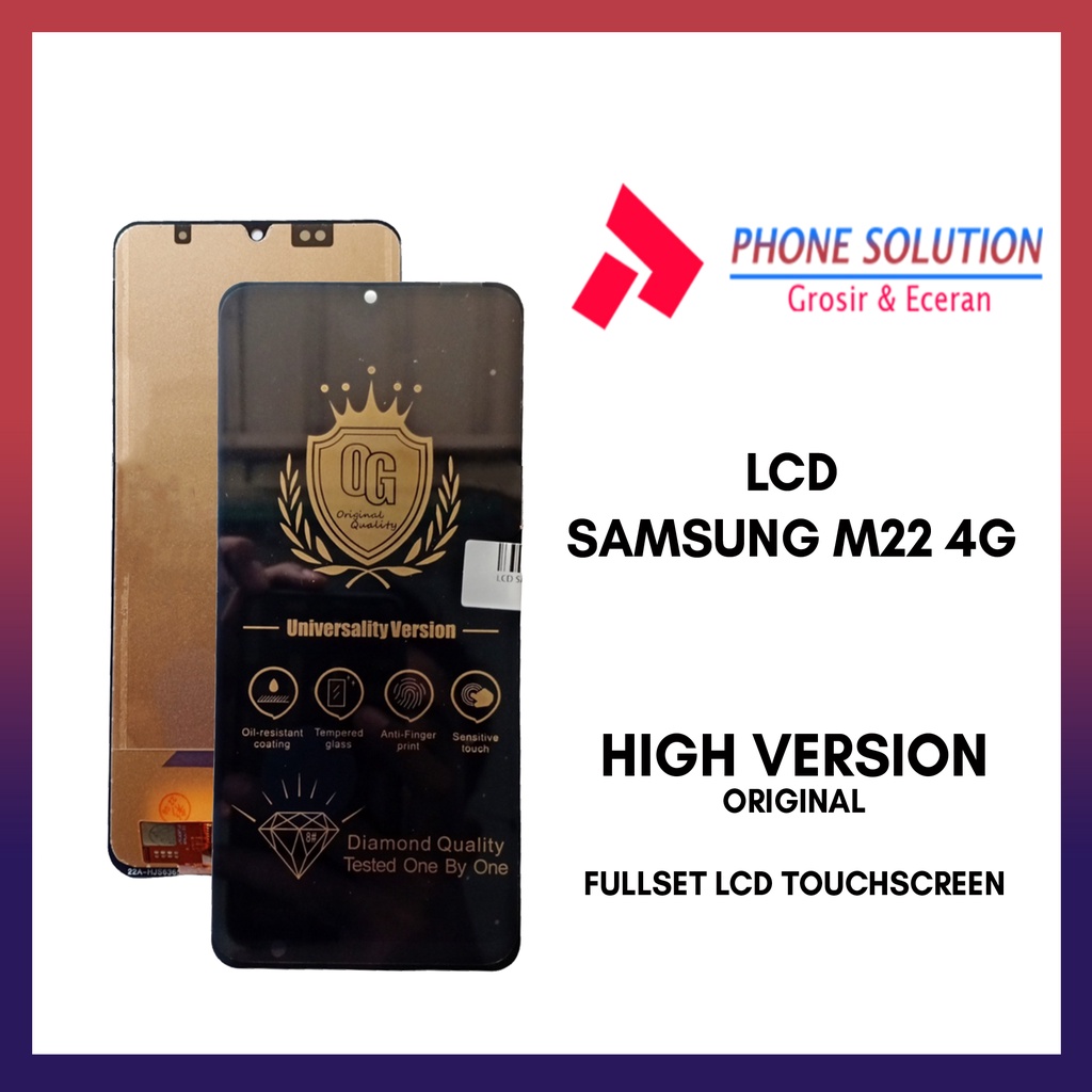 LCD Samsung M22 4G Fullset Touchscreen // Supplier LCD Samsung - Garansi 1 Bulan