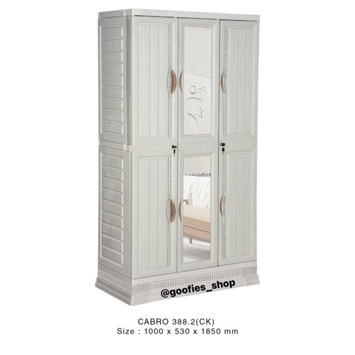 Lemari Plastik 3 Pintu Napolly Cabro 388.2