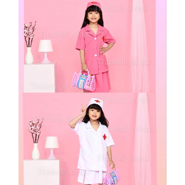 BAJU DOKTER CILIK / BAJU DOKTER / BAJU SUSTER / BAJU PERAWAT