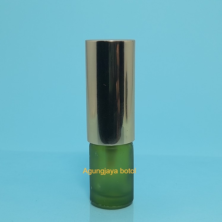 Botol Kaca Kosmetik 5 ml Br Olive Frossted / Botol Kaca Pumptreatment / Botol Serum Kaca BR / Botol 