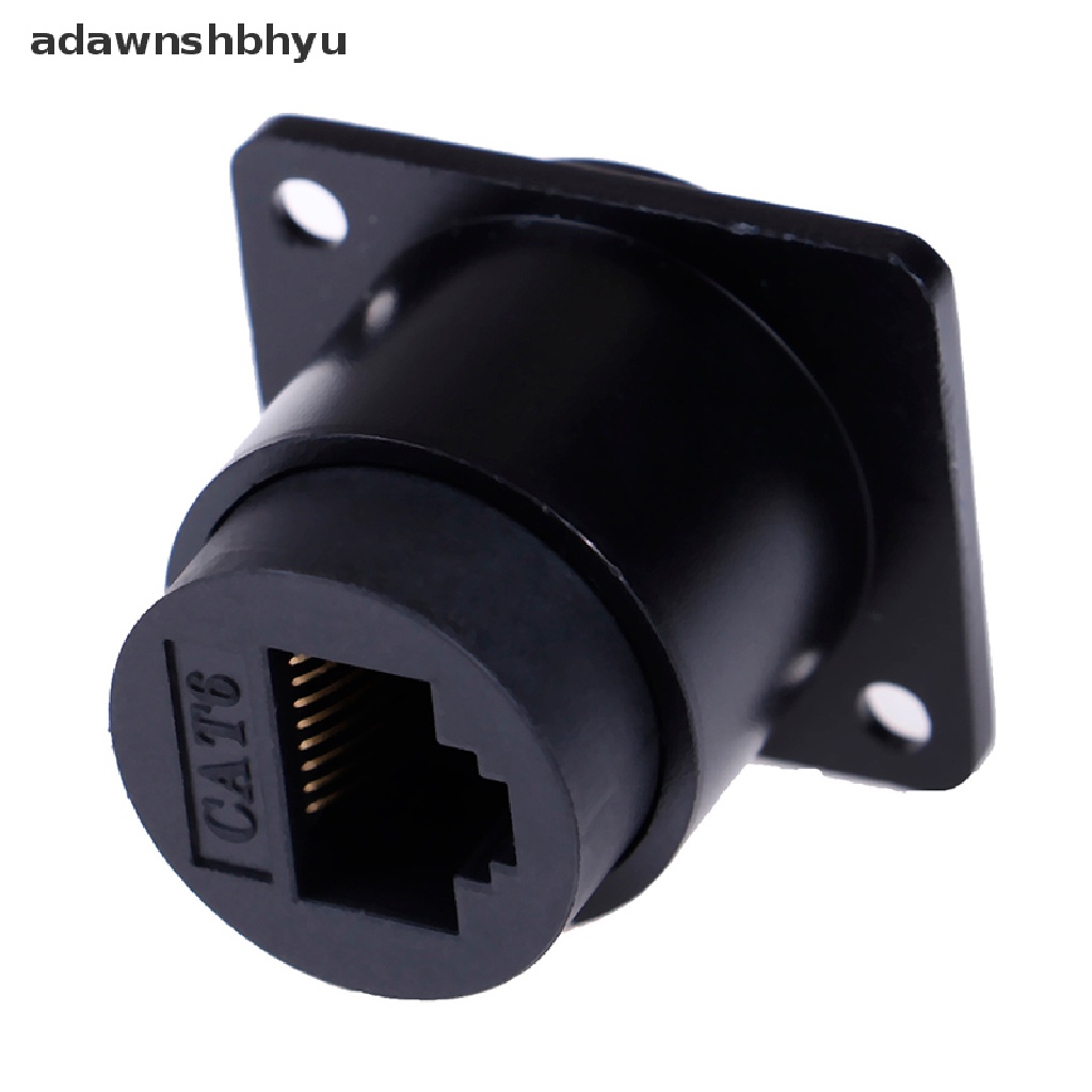 Adawnshbhyu RJ45 D-type module socket female Konektor Sinyal cat6 panel mount Jaringan ID