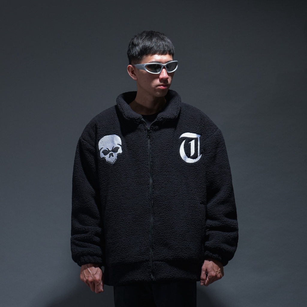 TIMEBOMB | SHERPA JACKET | JAKET SHERPA | SKULL