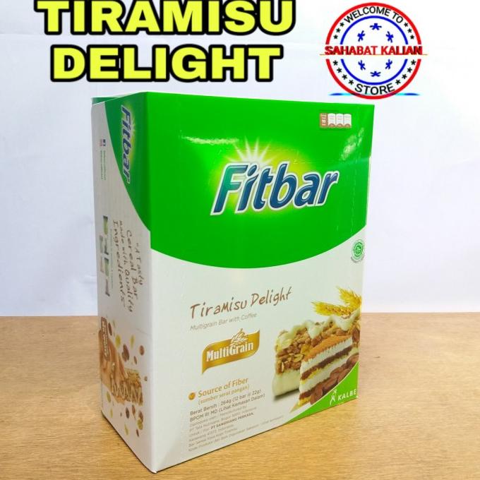 

Fitbar Tiramisu Multigrain 22Gr 1 Box Isi 12 Pcs