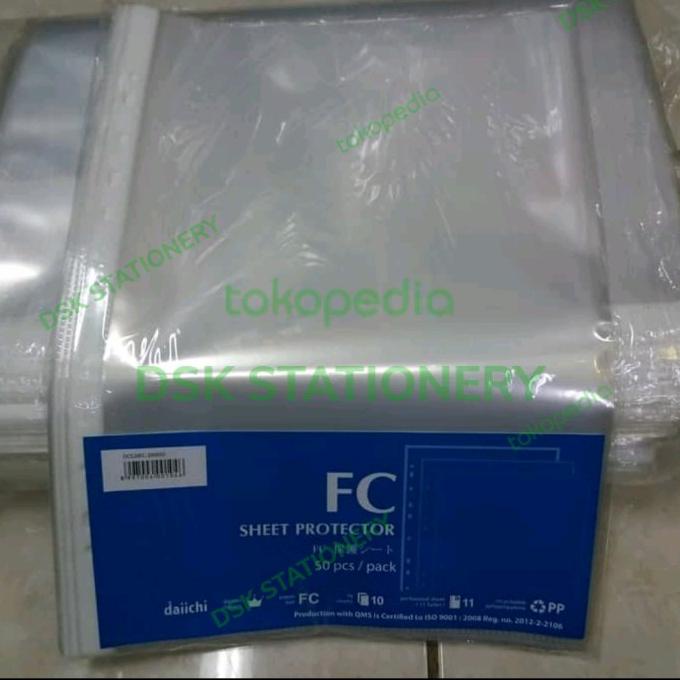 

JUAL PLASTIK POCKET DAICHI A4 DAN FOLIO ISI 50 SHEET