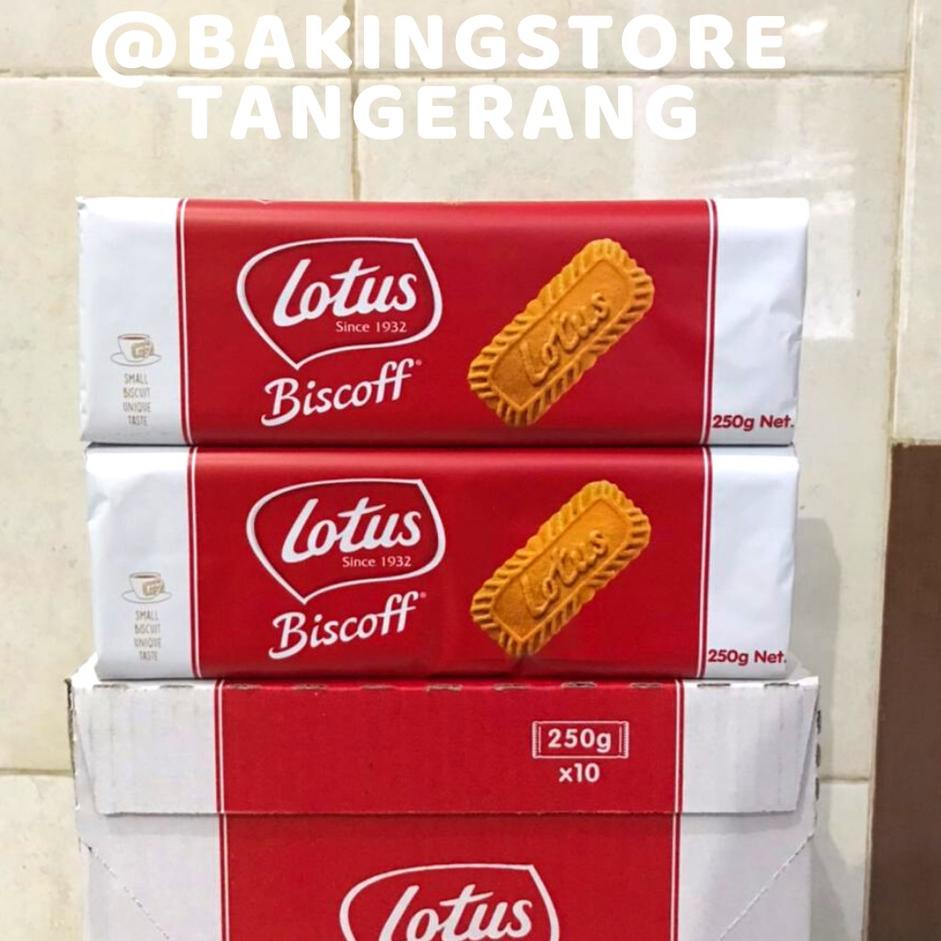 

[KODE PRODUK YL0GZ9563] LOTUS BISCOFF BISCUIT KARAMEL 250 GR 32PC - CARAMELISED BISCUITS HALAL