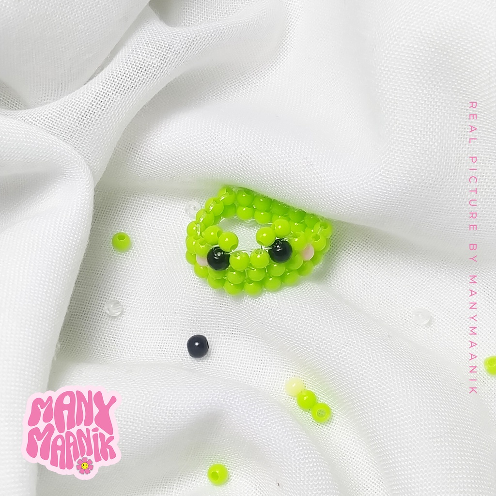 Beads Ring | Frog Ring Animal Ring | Cincin Manik Hewan | FR-02