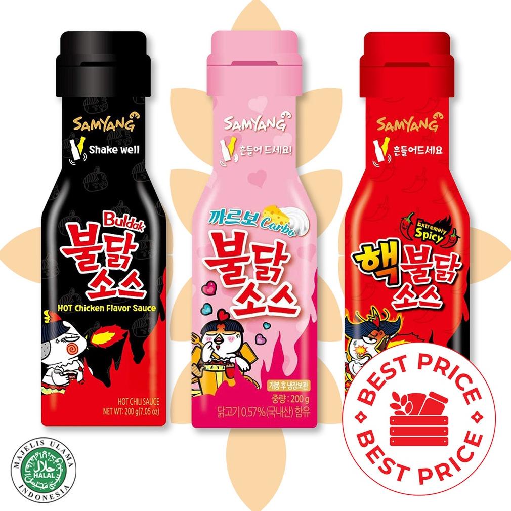 

[BAYAR DITEMPAT] SAMYANG - SEMUA VARIAN BULDAK LIQUID SAUCE HALAL BPOM RI - 200 GR (1 PCS)